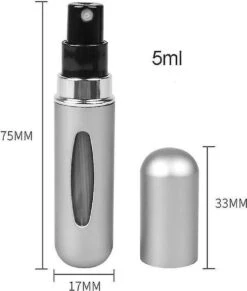 Fuzi Tools - Parfum Verstuiver - 5ML - Matt Grijs - Hervulbaar - Reisflesje - Mini Parfum Flesje -Damesparfum Winkel 1020x1200 5