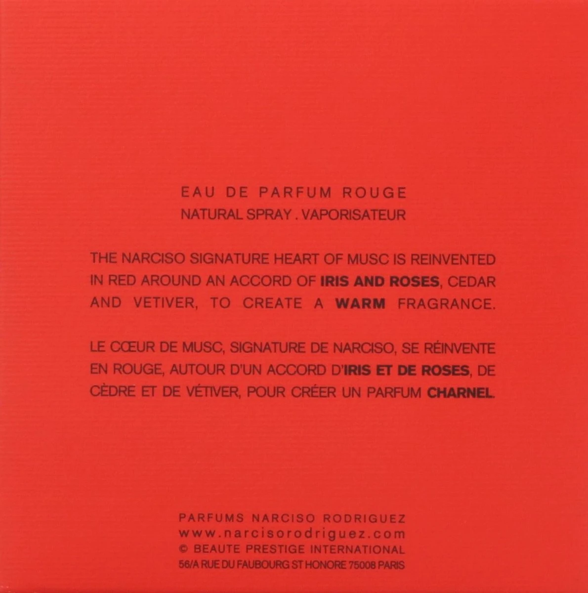 Narciso Rodriguez Narciso Rouge 90 Ml - Eau De Parfum - Damesparfum 4 Narciso Rodriguez Narciso Rouge 90 Ml - Eau De Parfum - Damesparfum - Afbeelding 4