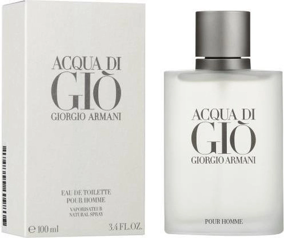 Giorgio Armani Acqua Di Gio Eau De Toilette Spray 100ml - Herengeur 1 Giorgio Armani Acqua Di Gio Eau De Toilette Spray 100ml - Herengeur