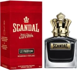 Jean Paul Gaultier Scandal Pour Homme Le Parfum Refillable - 100 Ml - Eau De Parfum Intense Spray - Herenparfum