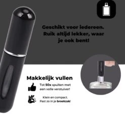Cetins - Parfum Verstuiver Navulbaar - Mini Parfum Flesje - Reisflesje – Zwart 12 Cetins - Parfum Verstuiver Navulbaar - Mini Parfum Flesje - Reisflesje – Zwart -Damesparfum Winkel 1200x1145 1