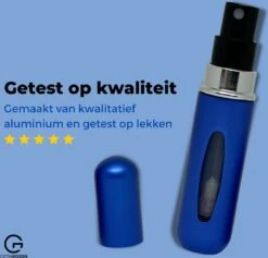 Cetins - Parfum Verstuiver Navulbaar - Mini Parfum Flesje - Reisflesje – Matt Blauw 10 Cetins - Parfum Verstuiver Navulbaar - Mini Parfum Flesje - Reisflesje – Matt Blauw -Damesparfum Winkel 1200x1153 2