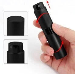 Scenty - Parfum Verstuiver Navulbaar - Mini Parfum Flesje - Reisflesje - Zwart -Damesparfum Winkel 1200x1183 3