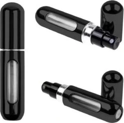 Fuzi Tools - Parfum Verstuiver - 5ML - Zwart - Hervulbaar - Reisflesje - Mini Parfum Flesje -Damesparfum Winkel 1200x1184 3