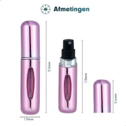 Mini Parfum Flesje 2-PACK Goud En Roze| Lipstick Formaat Navulbare Parfum Verstuiver -Damesparfum Winkel 1200x1200 254