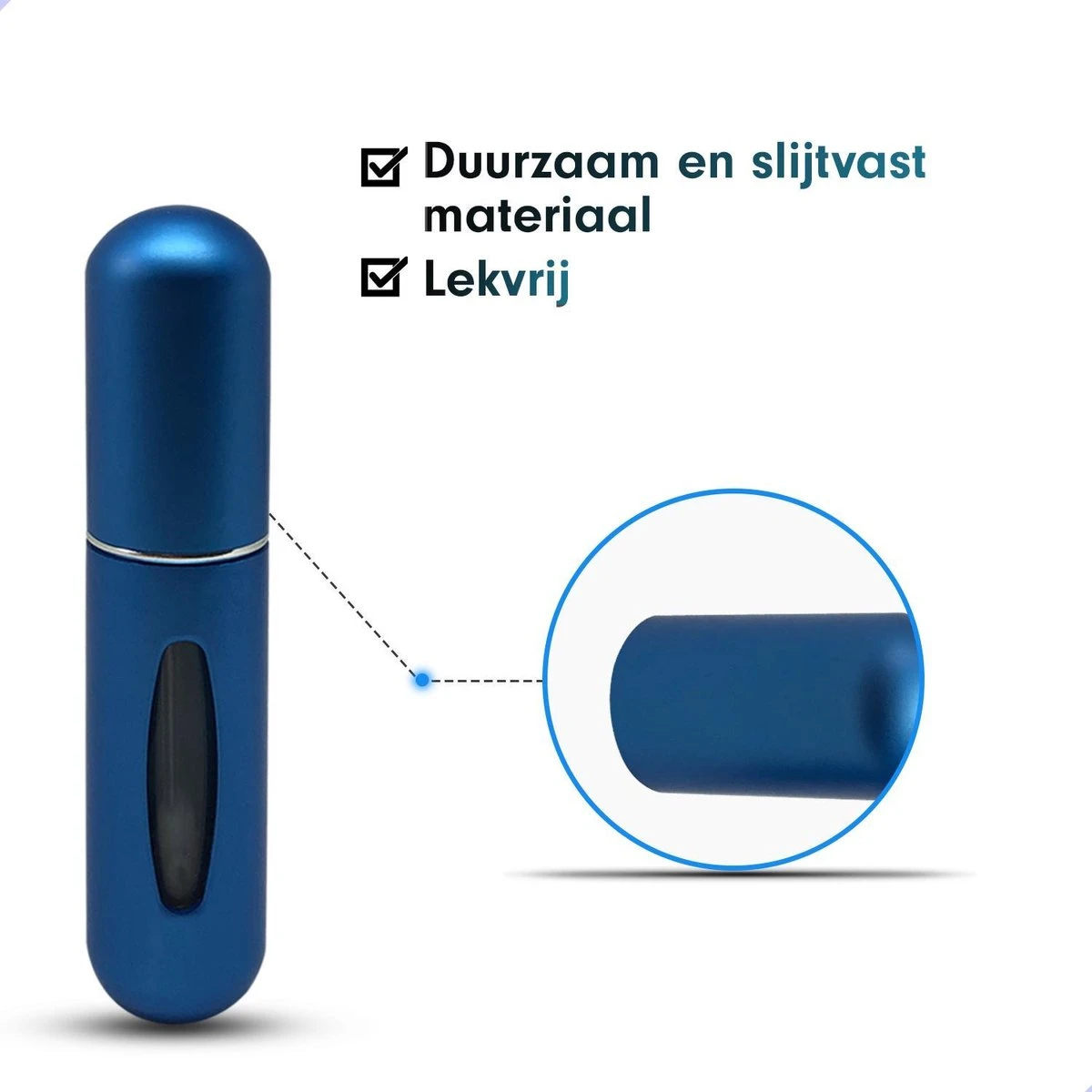 MaxedMore Navulbare Parfumverstuiver 5ml Blauw - 65 Keer Spraybare Parfum Verstuiver - Hervulbaar Tasverstuiver Voor Parfum - Meeneem Mini Geur Flesje Voor Op Reis - Lipstick Formaat Navulbaar Parfumflesje 6 MaxedMore Navulbare Parfumverstuiver 5ml Blauw - 65 Keer Spraybare Parfum Verstuiver - Hervulbaar Tasverstuiver Voor Parfum - Meeneem Mini Geur Flesje Voor Op Reis - Lipstick Formaat Navulbaar Parfumflesje - Afbeelding 6