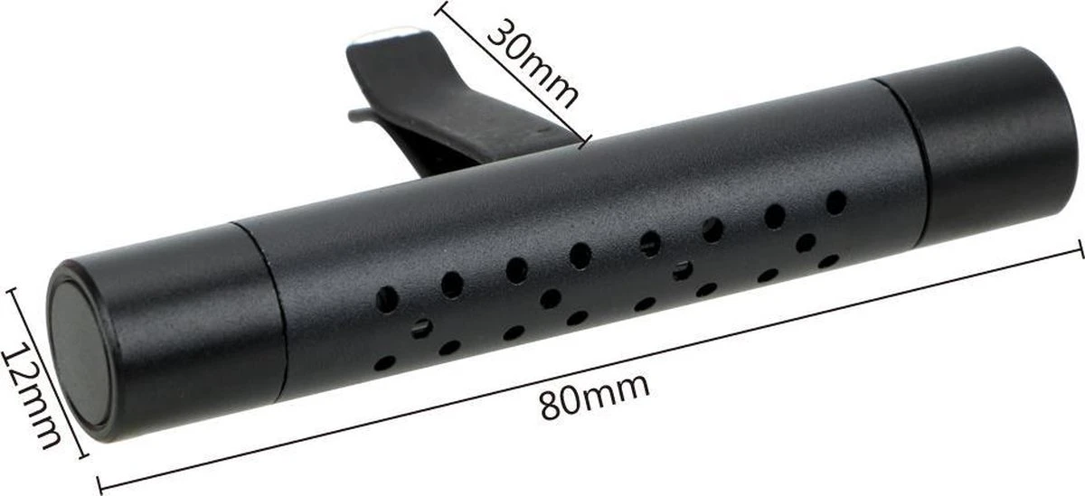 Autoparfum - Luchtverfrisser Auto - Inclusief 5 Geuren - Luxe Design - ZWART - Hervulbaar - Fris 3 Autoparfum - Luchtverfrisser Auto - Inclusief 5 Geuren - Luxe Design - ZWART - Hervulbaar - Fris - Afbeelding 3