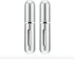 Navulbaar Parfum Flesje -Mini Parfumflesje -Hervulbaar Parfumflesje - Hervulbare Verstuiver - Zilver - Aluminium - Spray -Damesparfum Winkel 1200x959