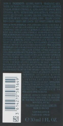 Giorgio Armani Code Profumo 30 Ml - Eau De Parfum - Herenparfum 14 Giorgio Armani Code Profumo 30 Ml - Eau De Parfum - Herenparfum -Damesparfum Winkel 600x1200