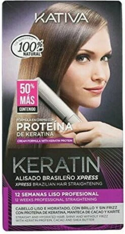 Haarstijlbehandeling Kativa Keratin Brasilian (3 Pcs) -Damesparfum Winkel 646x1200