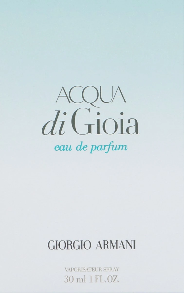 Giorgio Armani Acqua Di Gioia 30 Ml - Eau De Parfum - Damesparfum 5 Giorgio Armani Acqua Di Gioia 30 Ml - Eau De Parfum - Damesparfum - Afbeelding 5