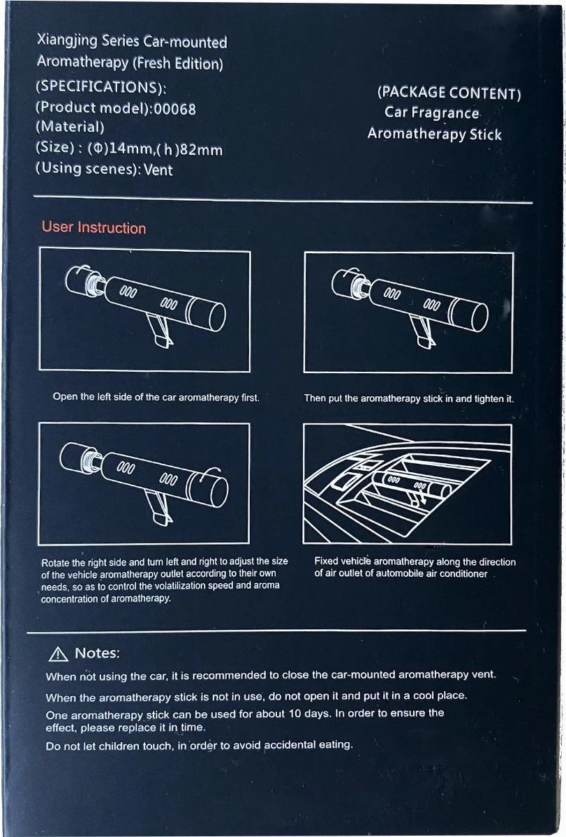 Luxe Auto Luchtverfrisser - 3 Aroma Geuren - Auto Verfrisser - Auto Luchtje - Zwart 10 Luxe Auto Luchtverfrisser - 3 Aroma Geuren - Auto Verfrisser - Auto Luchtje - Zwart - Afbeelding 10