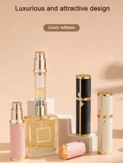 Hervulbare Parfumverstuiver-5ml-Mini Parfumverstuiver-Kleine Spuitfles Voor Parfum-Lege Parfumflesje Voor Op Reis Glasspray Draagbaar Parfumpakket Met Lederen Hoes - Mandarijn Groen 20 Hervulbare Parfumverstuiver-5ml-Mini Parfumverstuiver-Kleine Spuitfles Voor Parfum-Lege Parfumflesje Voor Op Reis Glasspray Draagbaar Parfumpakket Met Lederen Hoes - Mandarijn Groen -Damesparfum Winkel 906x1200